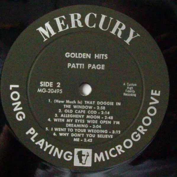 Patti Page - Golden Hits (LP, Comp, Mono) (VG)