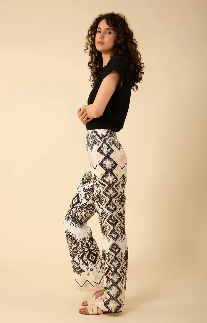 Phoebe Linen Pant Ivory - Hale Bob