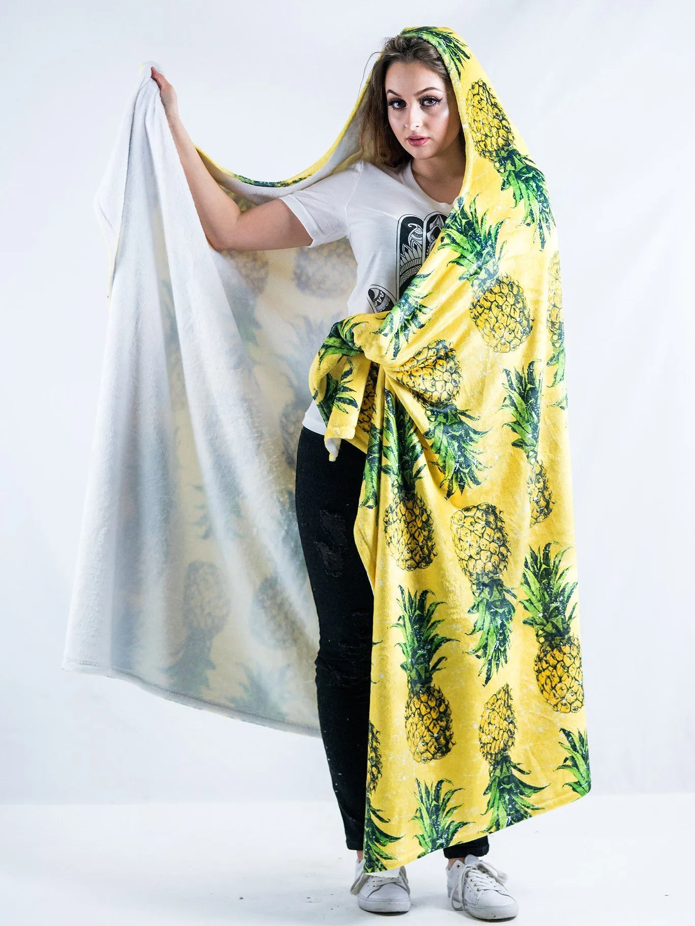 Pineapple Hooded Blanket