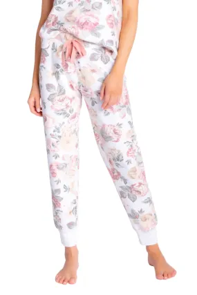 Pj Salvage Retro Rose Jammie Pant - Antique White