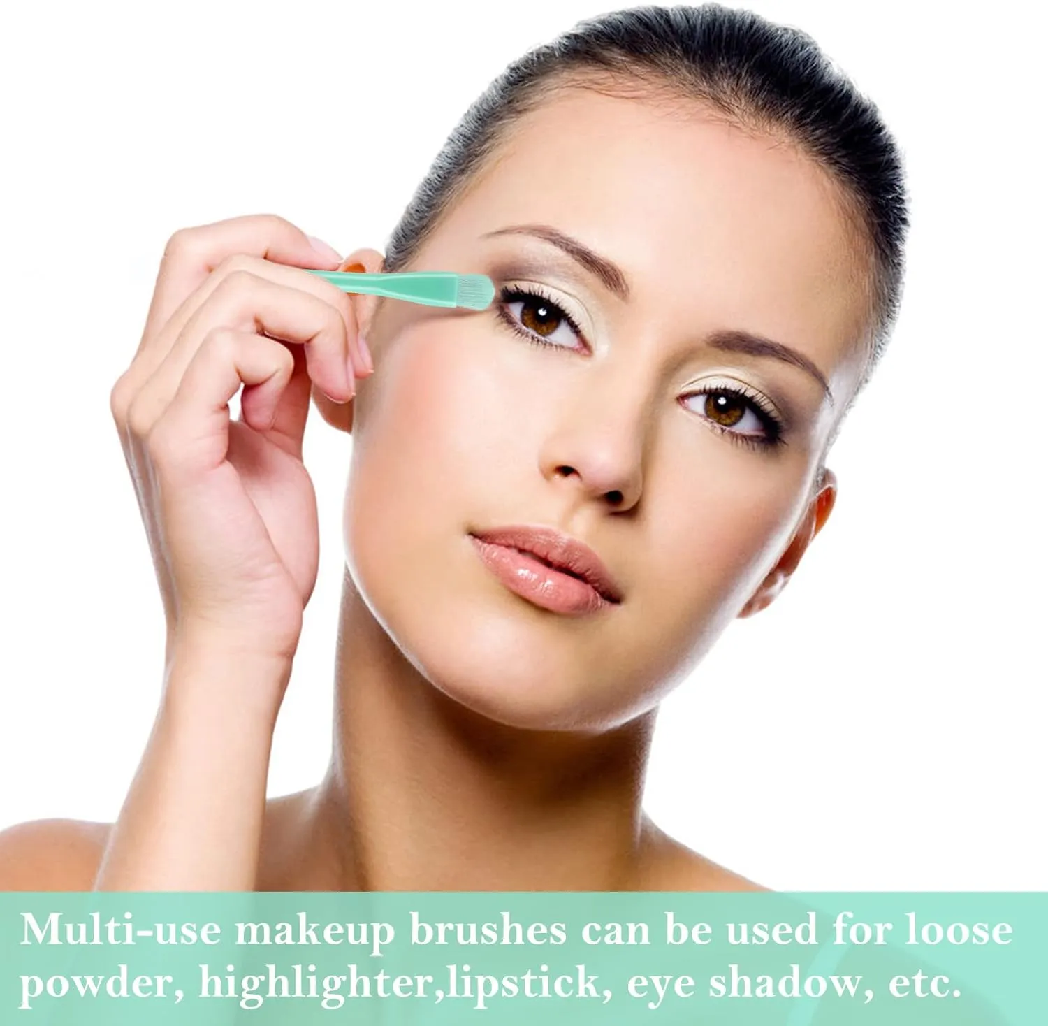 Portable Makeup Brush Four In One Blue