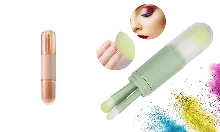 Portable Makeup Brush Four In One
