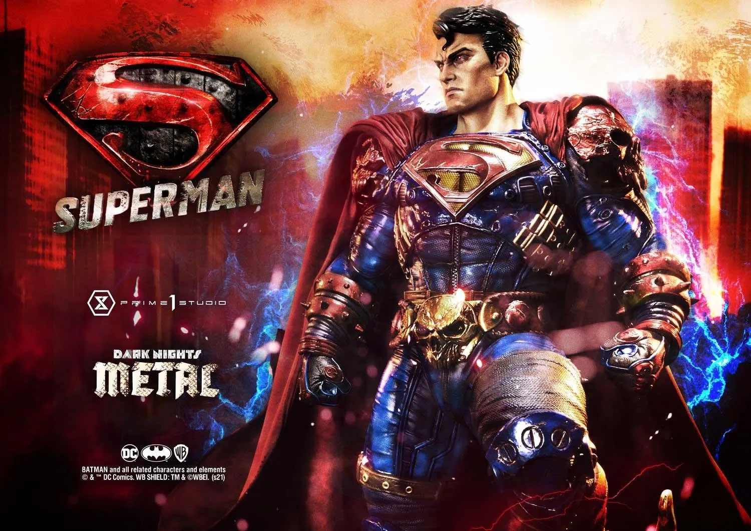 PRE-ORDER: Prime 1 Museum Museum Masterline Dark Nights: Metal (Comics) Superman DX Bonus Version Statue