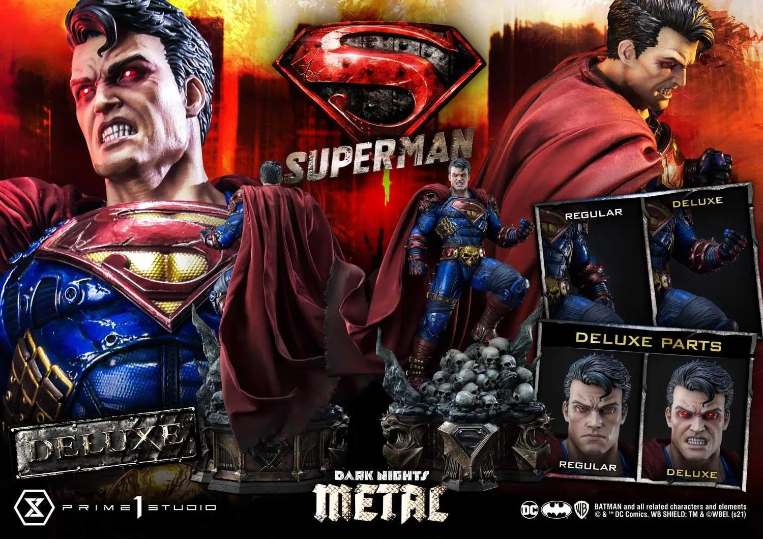 PRE-ORDER: Prime 1 Museum Museum Masterline Dark Nights: Metal (Comics) Superman DX Bonus Version Statue