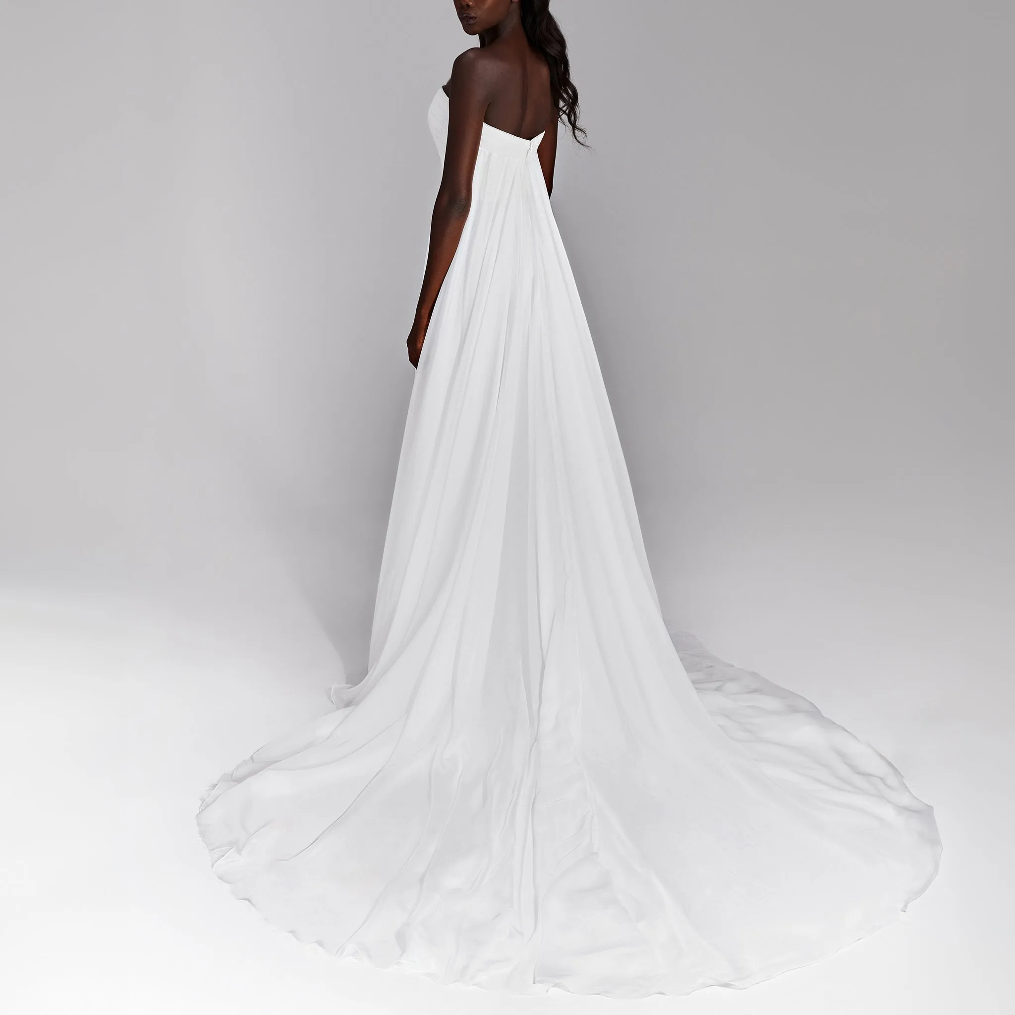 Pure White Chiffon Dress