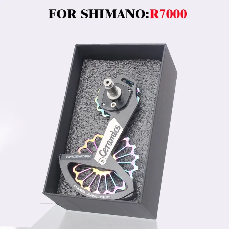RACEWORK Carbon Fiber & Ceramic Rear Derailleur