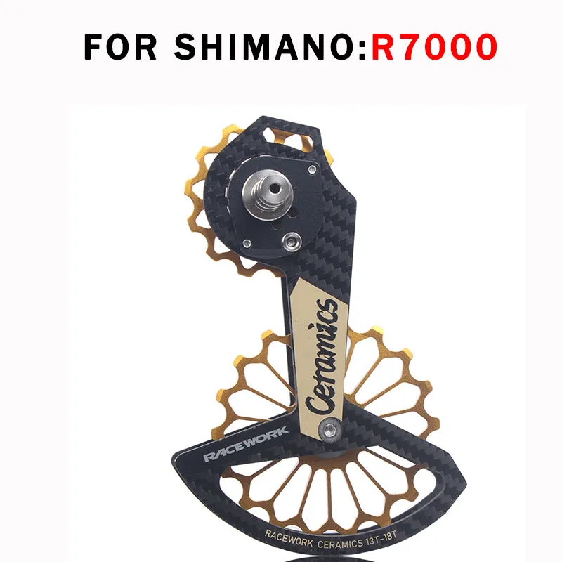 RACEWORK Carbon Fiber & Ceramic Rear Derailleur