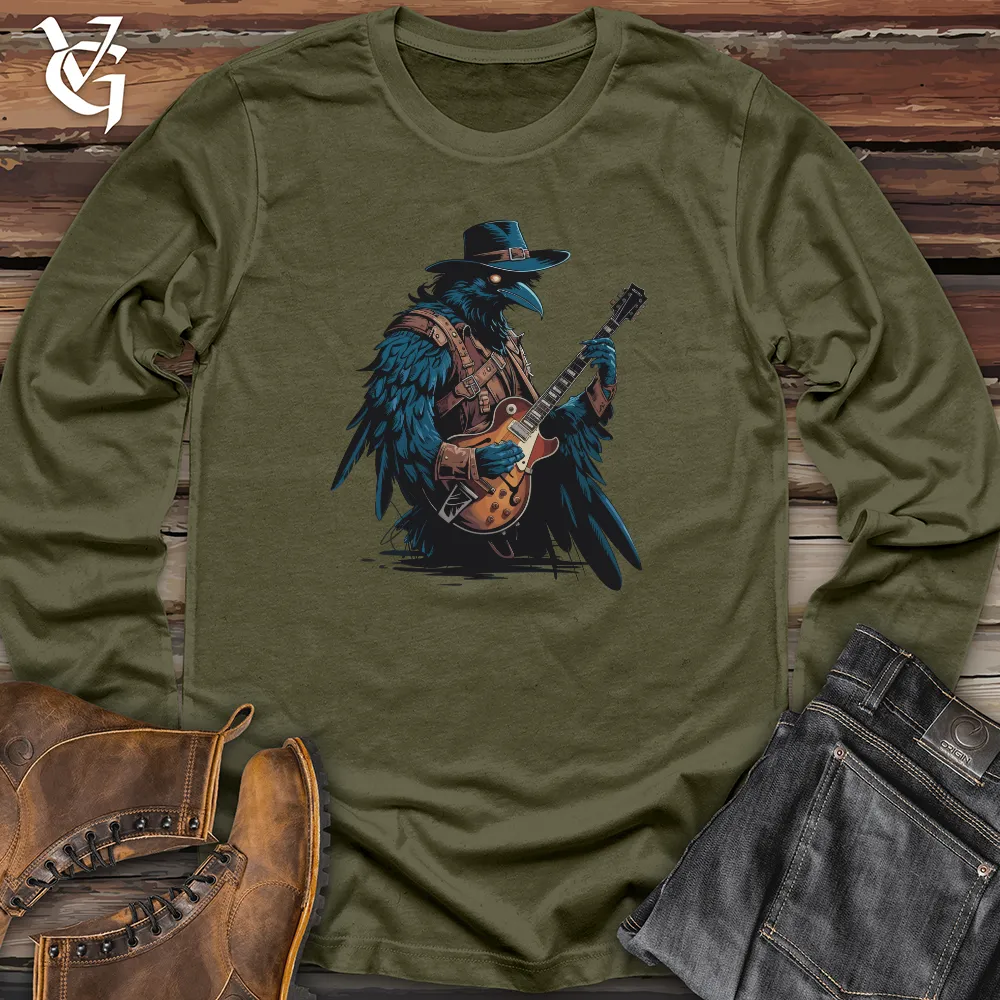 Raven With Guitar Long Sleeve
