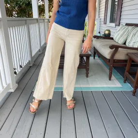 Raw Hem Corduroy Pants
