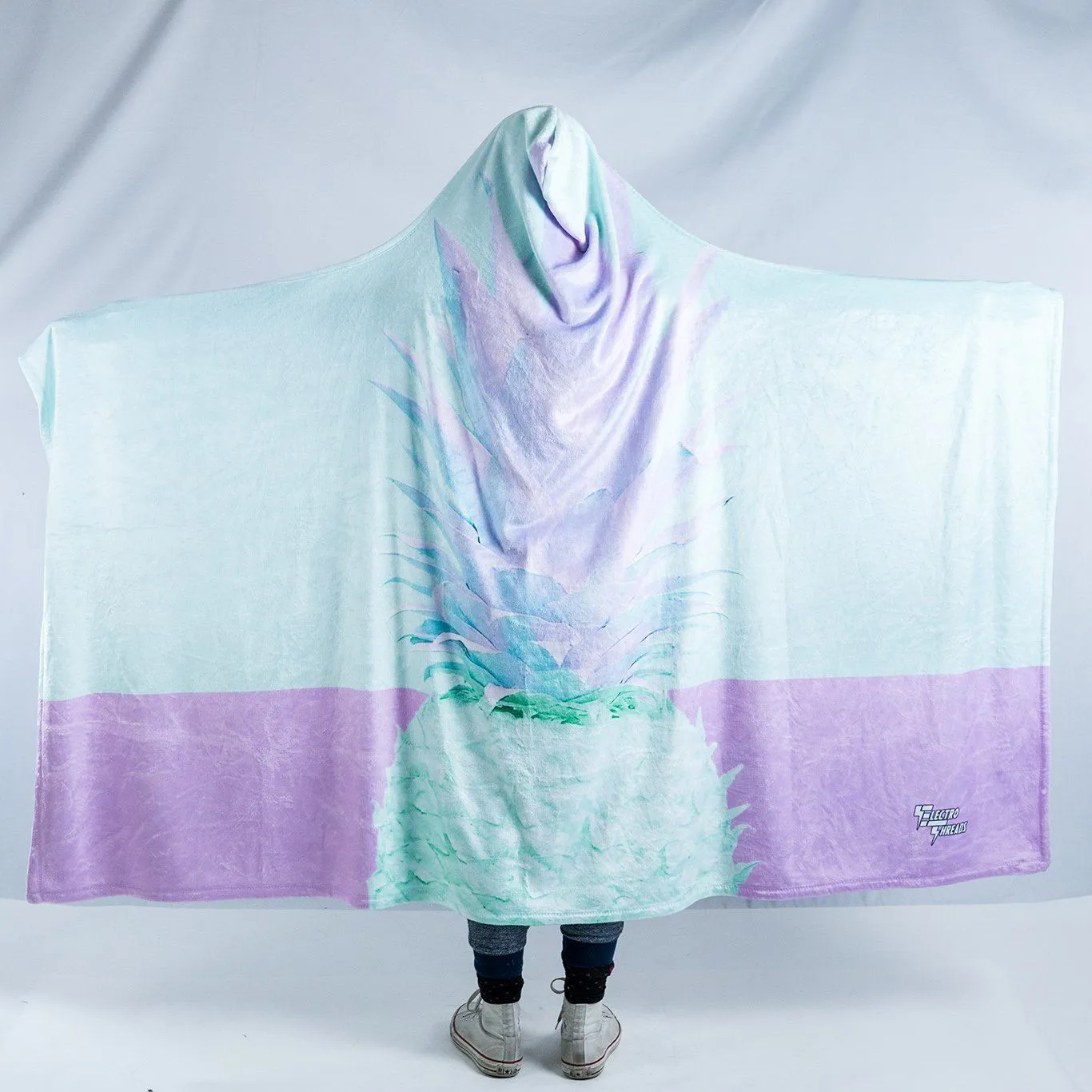 Retro Fineapple Hooded Blanket