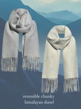 rewool reversible chunky shawl
