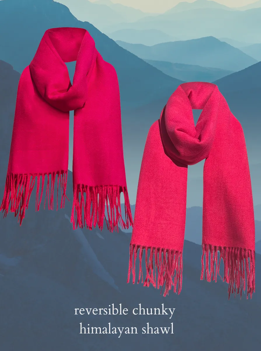 rewool reversible chunky shawl