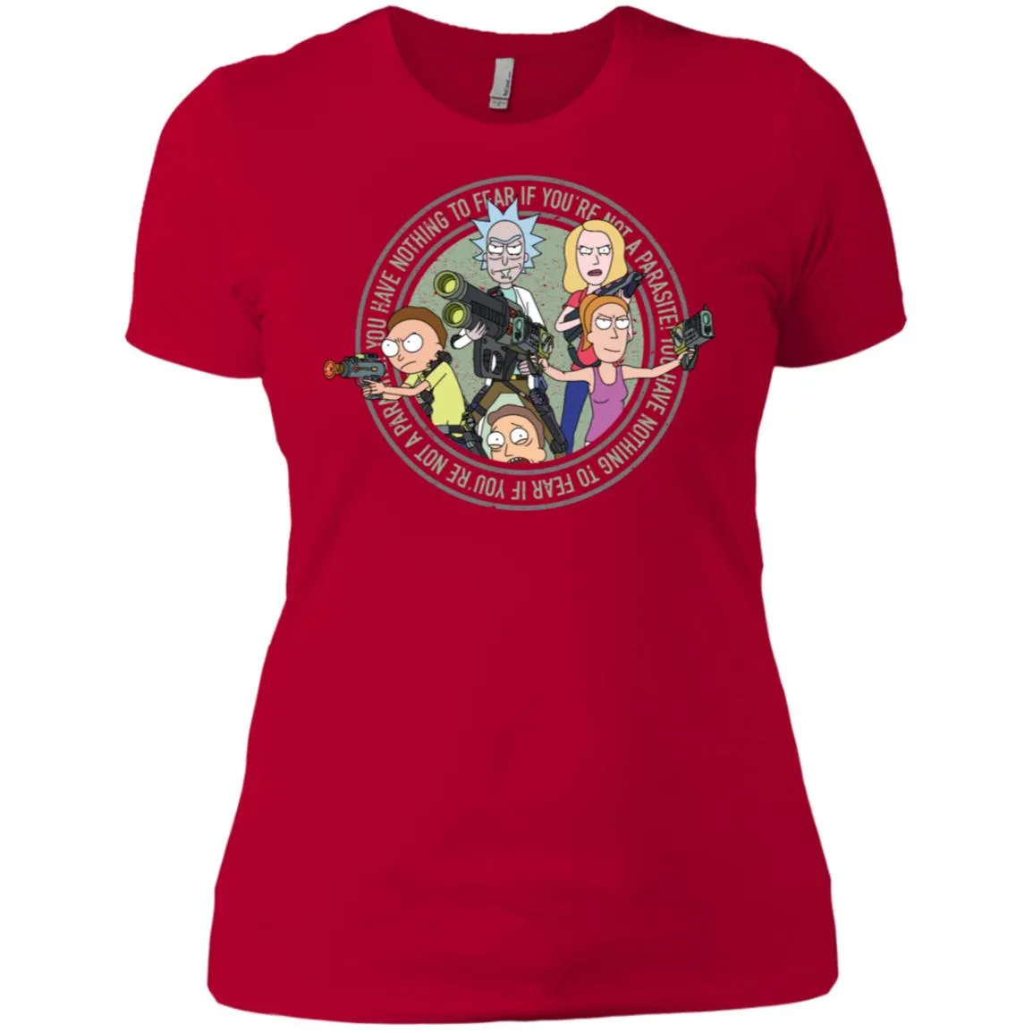 Rick And Morty And The Smith Family Women T-Shirt