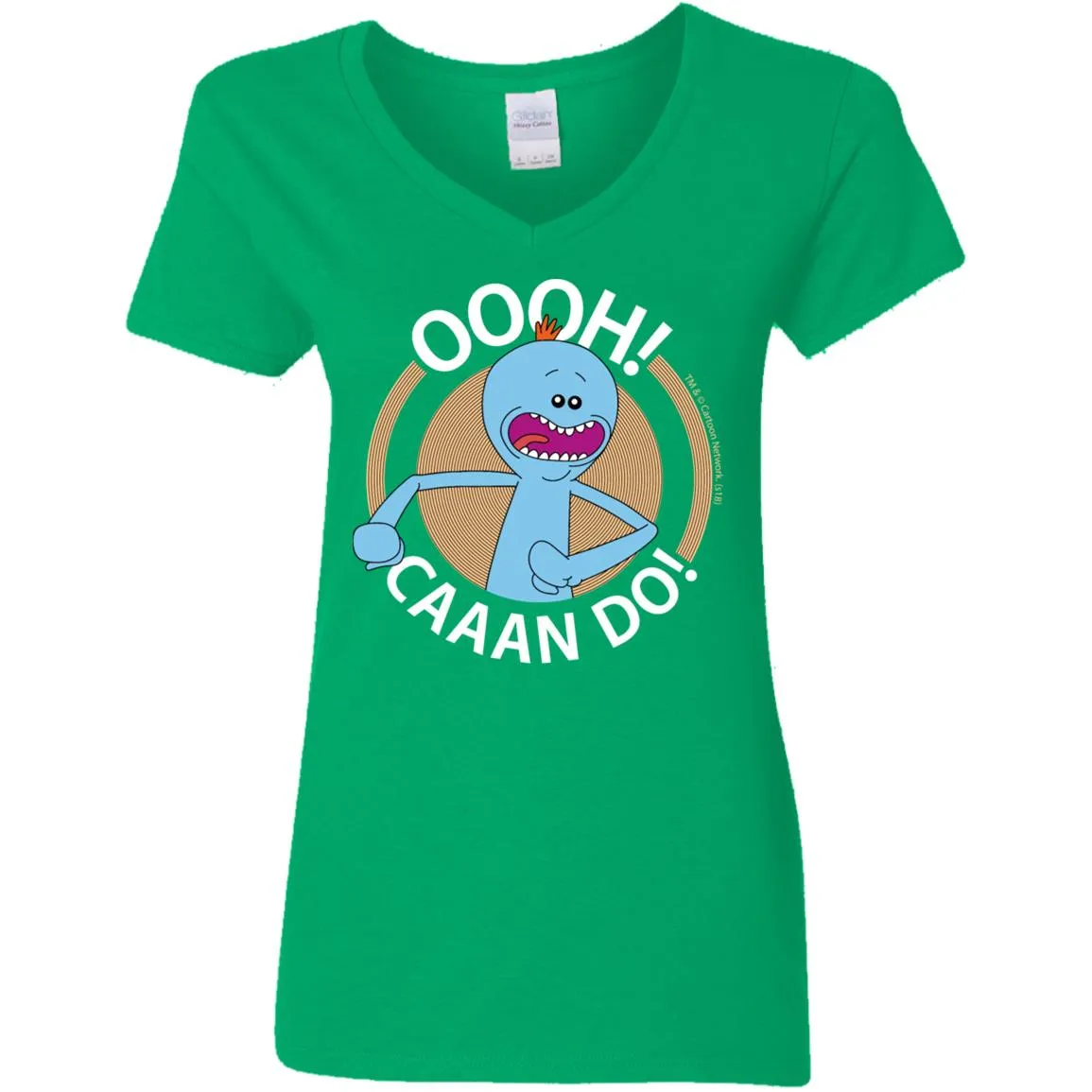 Rick And Morty Mr Meeseeks Oooh Caaan Do Mug Women V-Neck T-Shirt