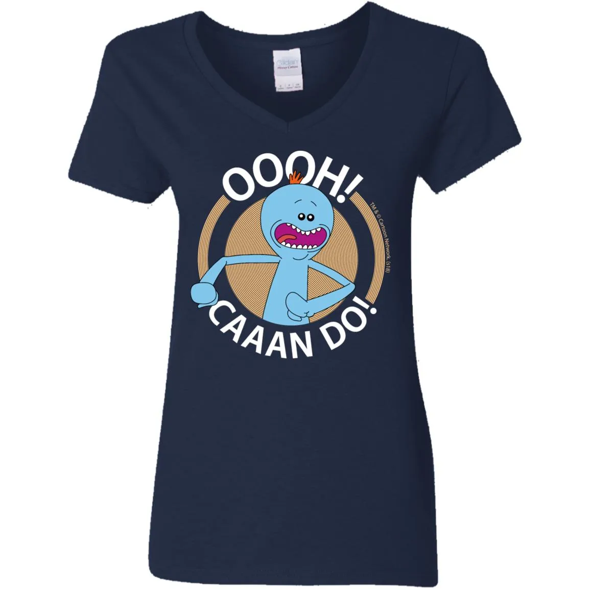 Rick And Morty Mr Meeseeks Oooh Caaan Do Mug Women V-Neck T-Shirt