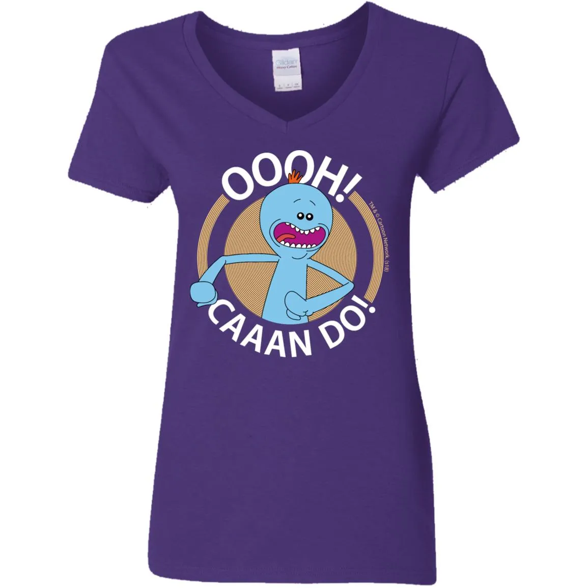 Rick And Morty Mr Meeseeks Oooh Caaan Do Mug Women V-Neck T-Shirt
