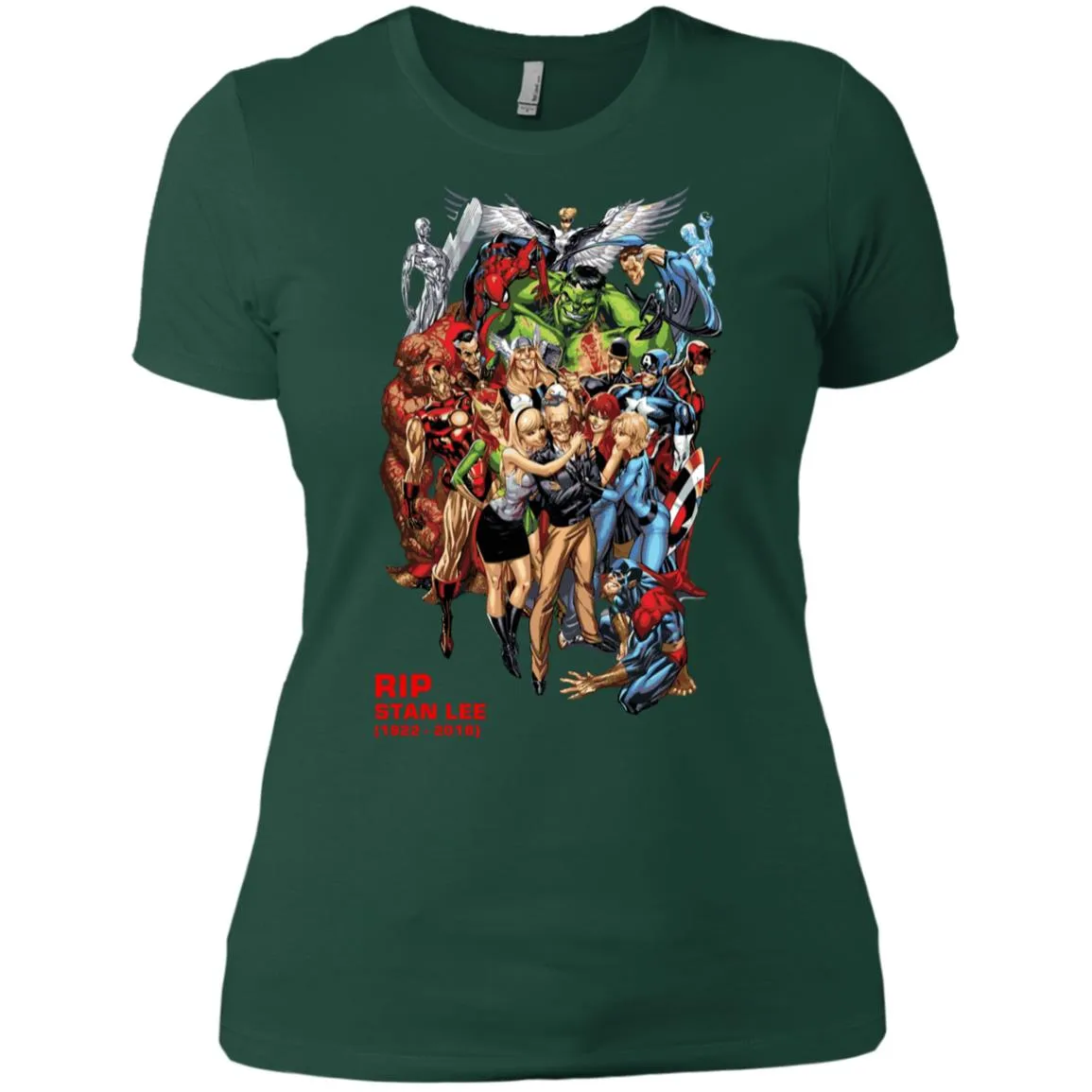 Rip Stan Lee Father Of Super Heroes Women T-Shirt