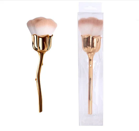 Rose Makeup Brush White