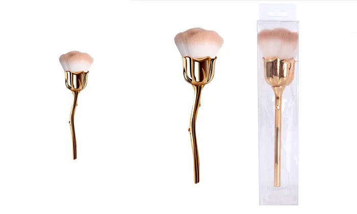 Rose Makeup Brush White
