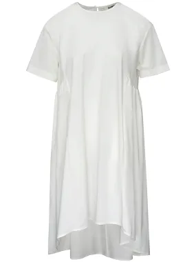 Silky Cotton Poplin Cape Polished White
