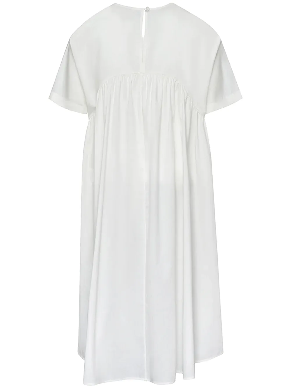Silky Cotton Poplin Cape Polished White