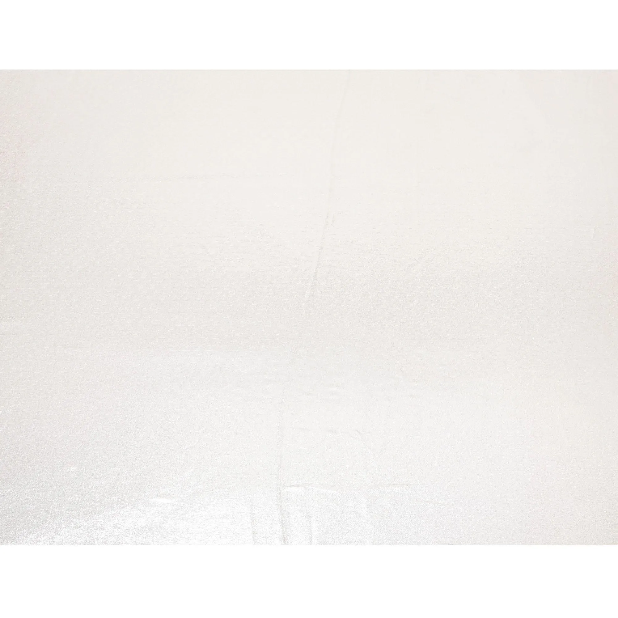 Silver premium Pure silk chiffon fabric with same tone metallic lurex in self design-D8873