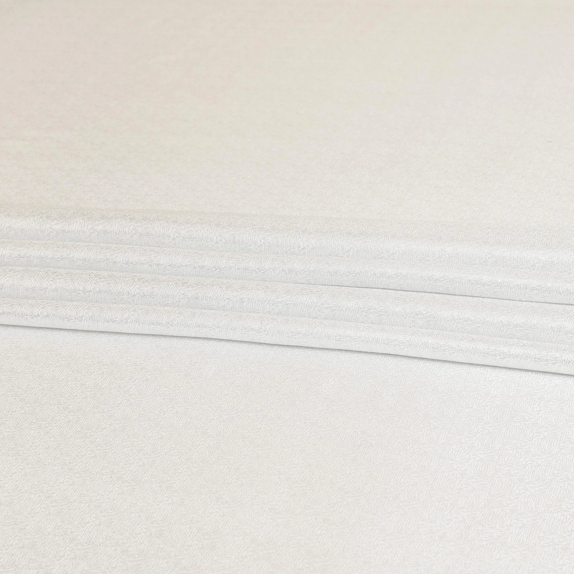 Silver premium Pure silk chiffon fabric with same tone metallic lurex in self design-D8873