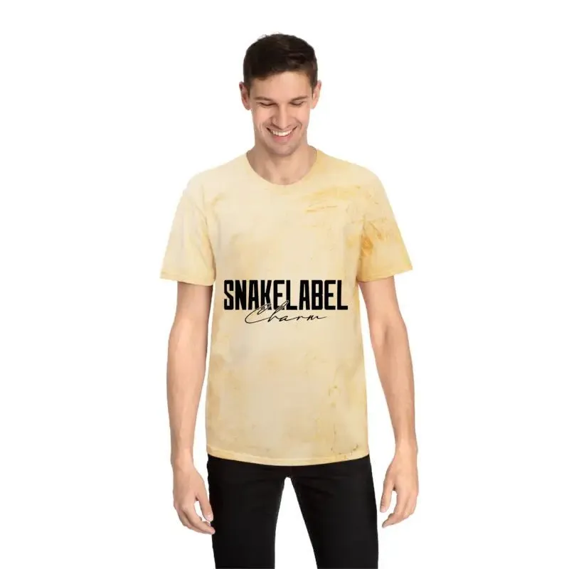 Snake Unisex Color Blast T-Shirt - Soft 100% Cotton Fabric, Unique Color Blast Effect