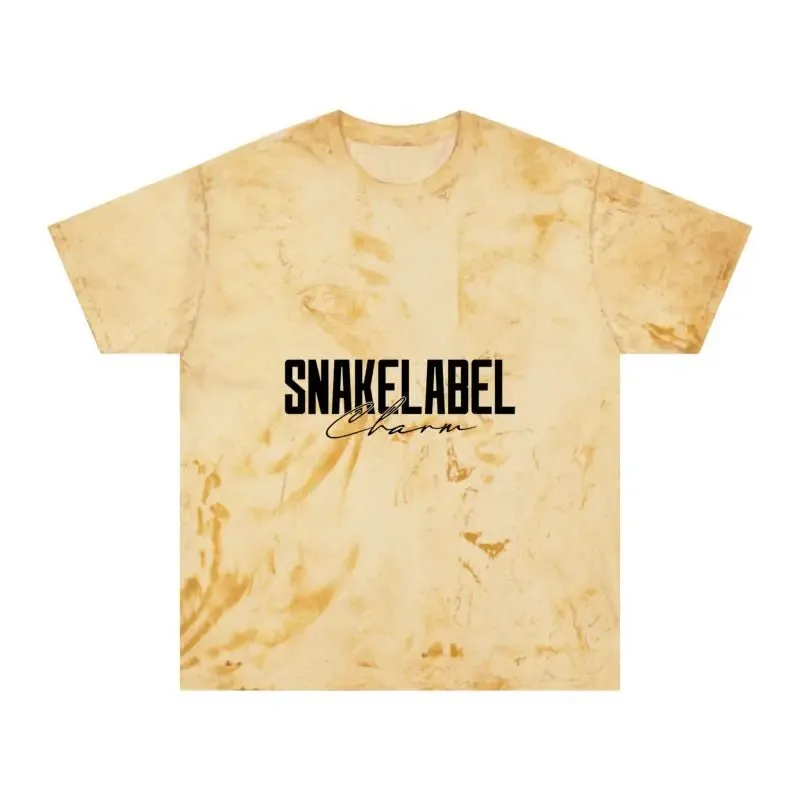 Snake Unisex Color Blast T-Shirt - Soft 100% Cotton Fabric, Unique Color Blast Effect