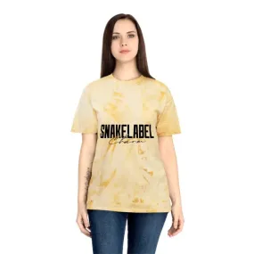 Snake Unisex Color Blast T-Shirt - Soft 100% Cotton Fabric, Unique Color Blast Effect