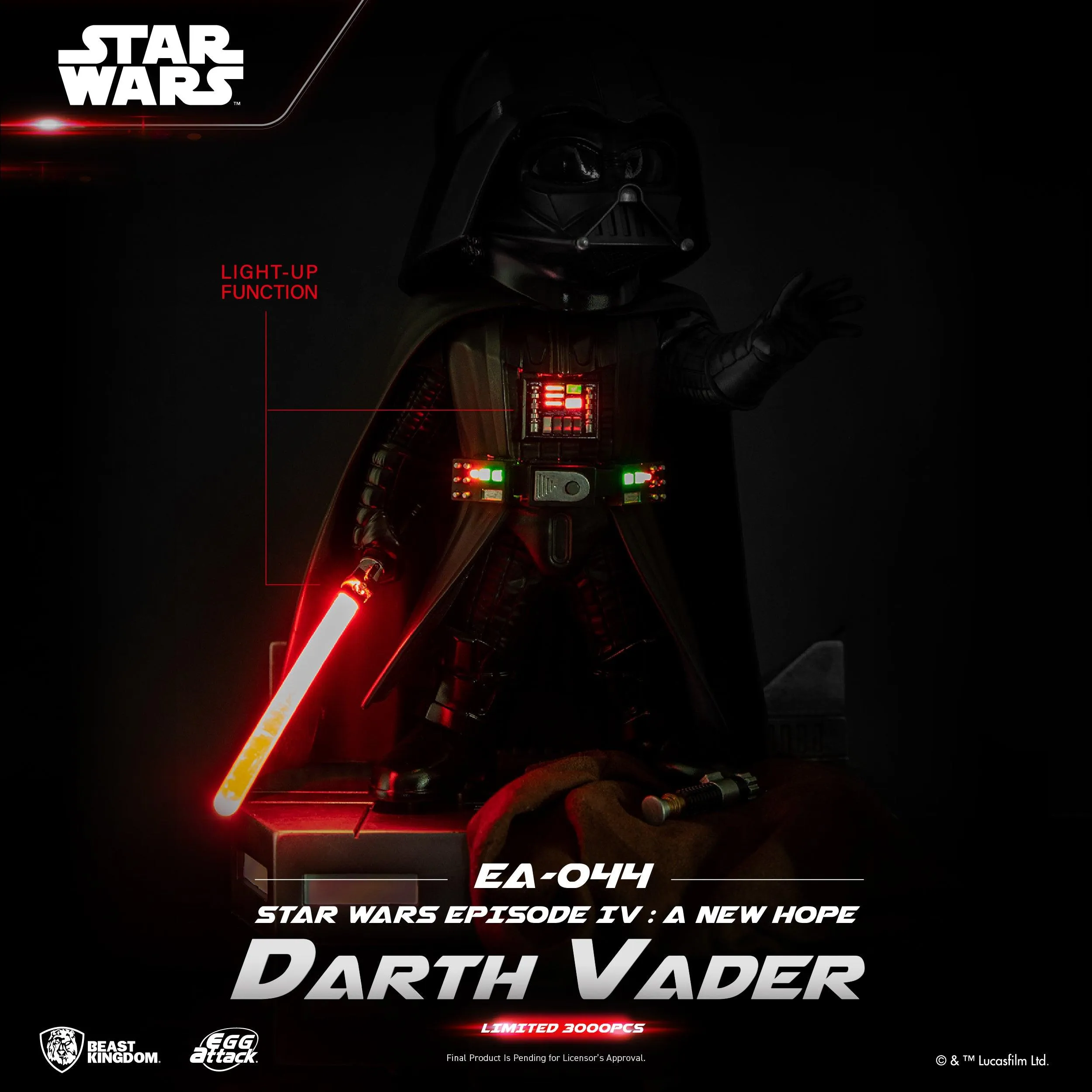 Star Wars IV: A New Hope Darth Vader Egg Attack Statue