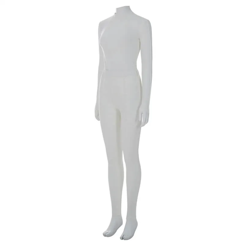 Star Wars Padme Amidala Costumes Padme Cosplay White Battle Outfits New Version ACcosplay