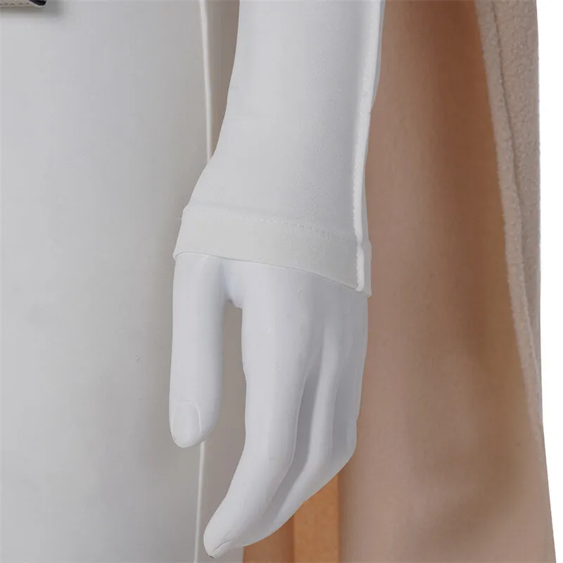 Star Wars Padme Amidala Costumes Padme Cosplay White Battle Outfits New Version ACcosplay