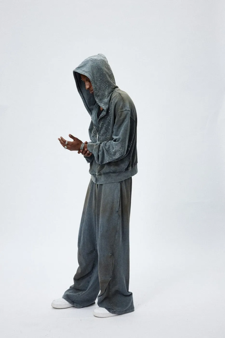 Starlight Crystal Zip Hoodie