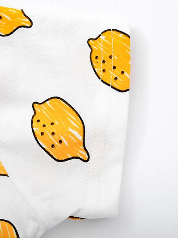 Summer Fruit Print Baby Jumpsuit Wholesale Overalls