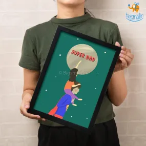 Super Dad Poster With Frame