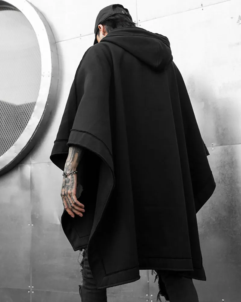 Techwear Batwing Loose Hooded Cape