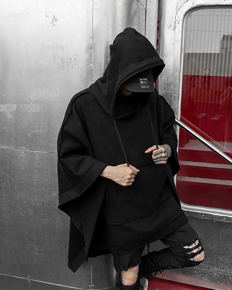 Techwear Batwing Loose Hooded Cape