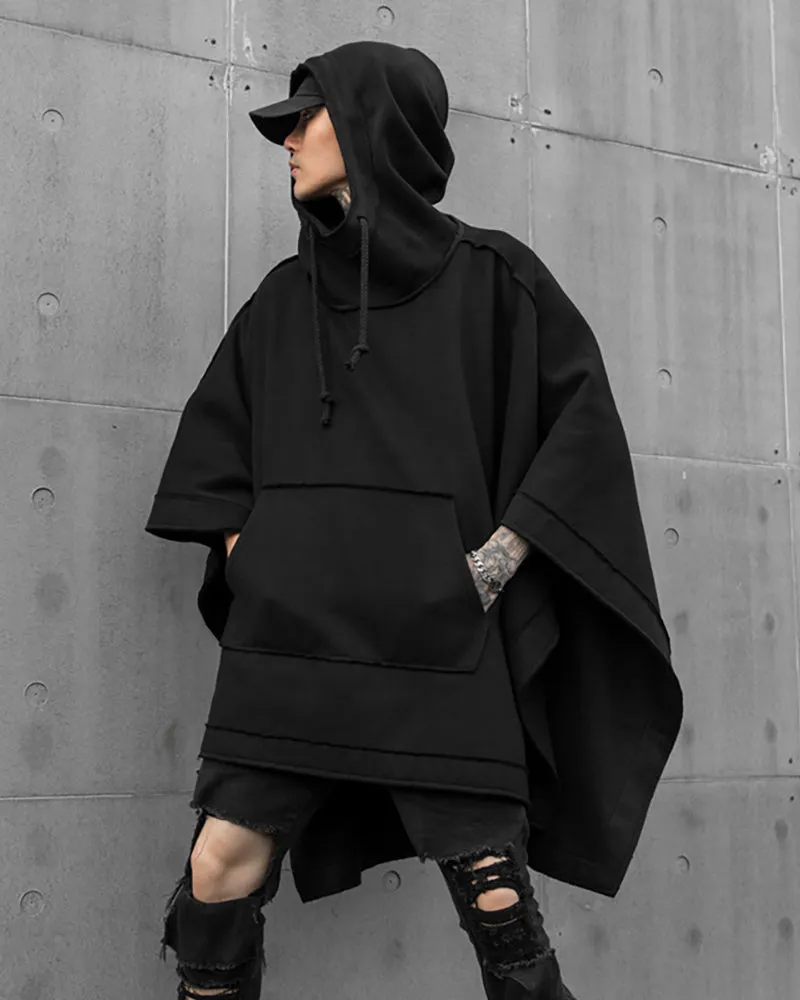 Techwear Batwing Loose Hooded Cape