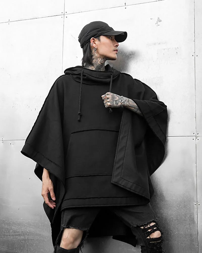 Techwear Batwing Loose Hooded Cape