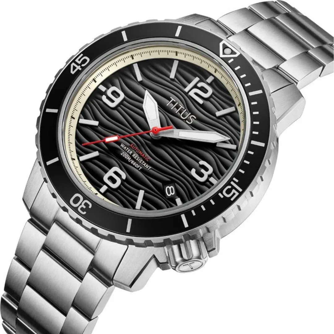 The Cape 3 Hands Date Automatic Stainless Steel Men Watch W06-03341-001