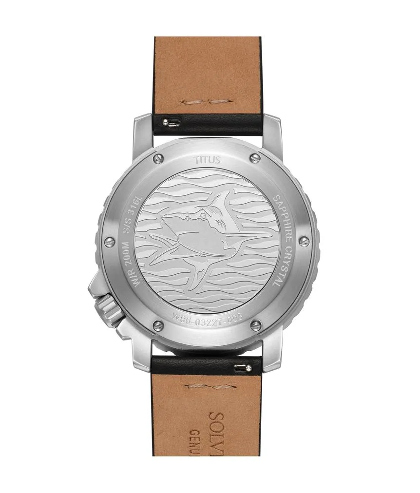 The Cape 3 Hands Date Mechanical Leather Men Watch W06-03227-003