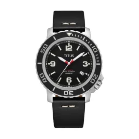 The Cape 3 Hands Date Mechanical Leather Men Watch W06-03227-003