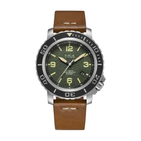 The Cape 3 Hands Date Mechanical Leather Men Watch W06-03227-004