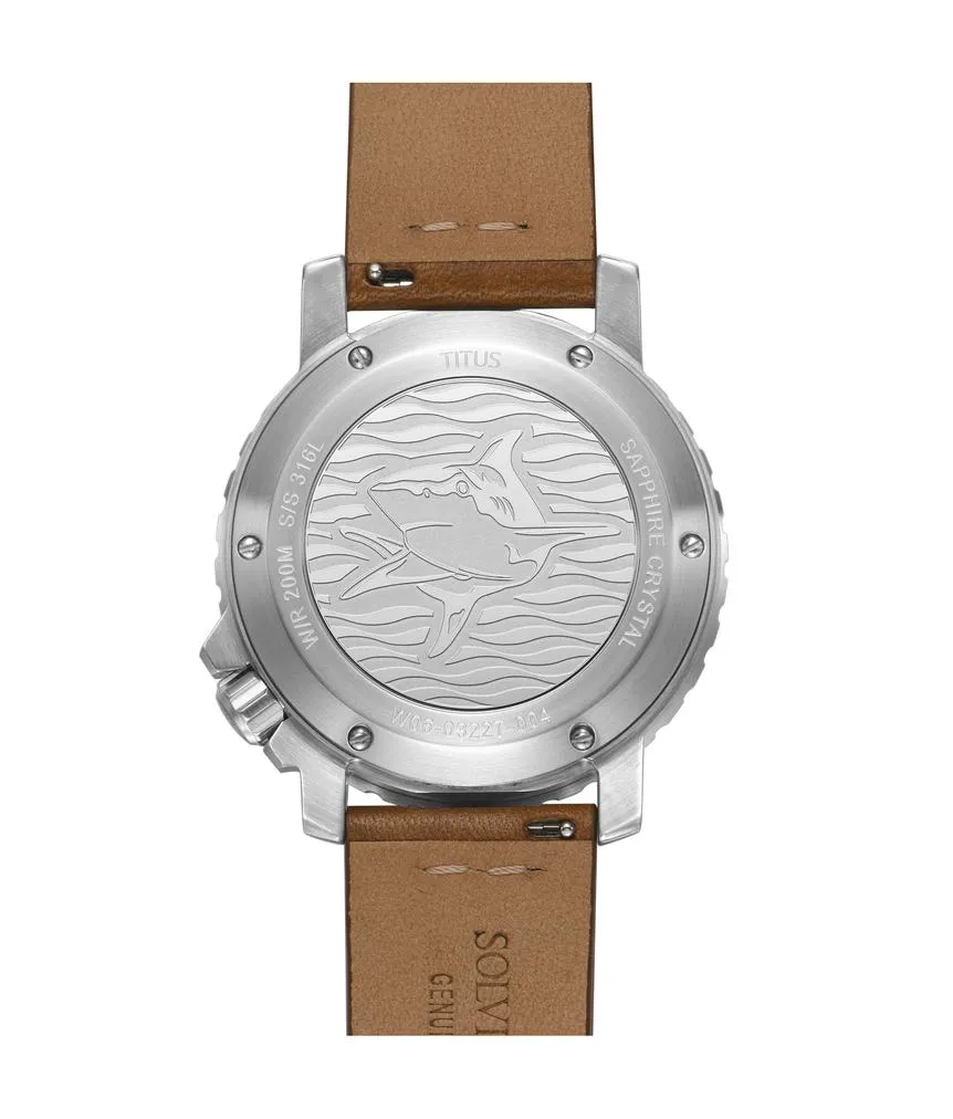 The Cape 3 Hands Date Mechanical Leather Men Watch W06-03227-004