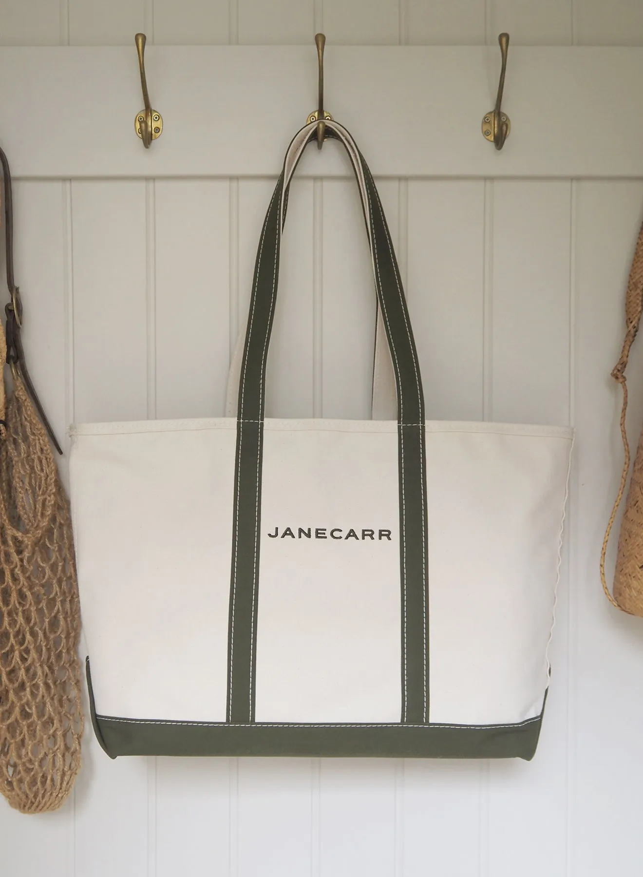 THE CAPE COD TOTE - Large Bespoke Zipped Cotton Canvas Tote