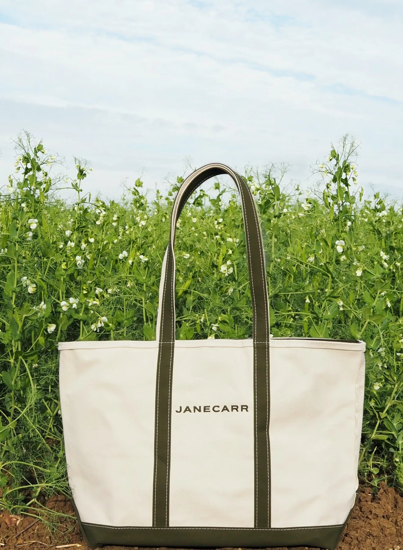 THE CAPE COD TOTE - Large Bespoke Zipped Cotton Canvas Tote