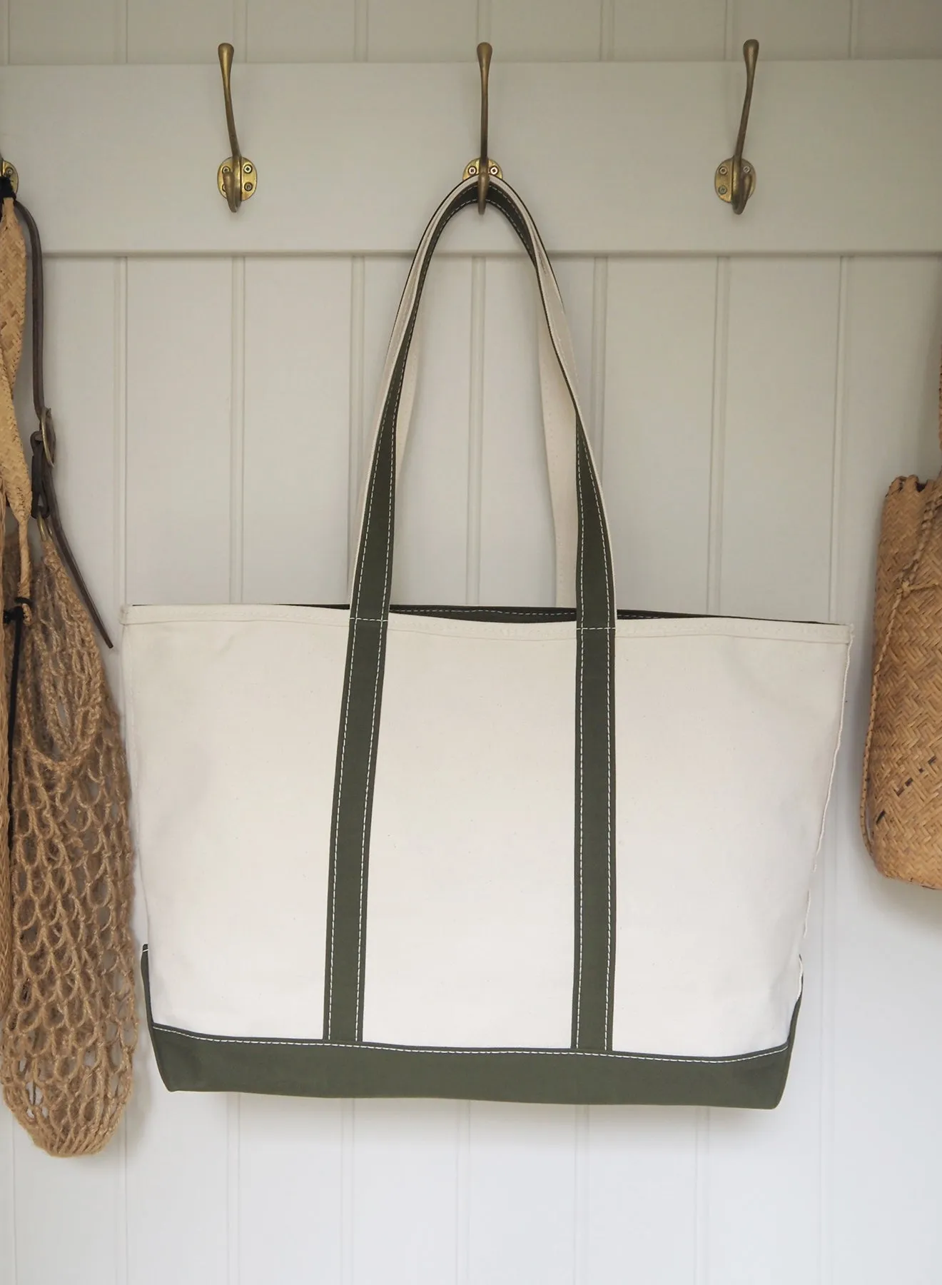 THE CAPE COD TOTE - Large Bespoke Zipped Cotton Canvas Tote