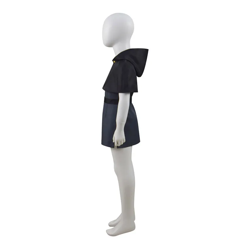 The Owl House Cosplay Costume Kids Dark Uniform Cape Dress Halloween Carnival Suit