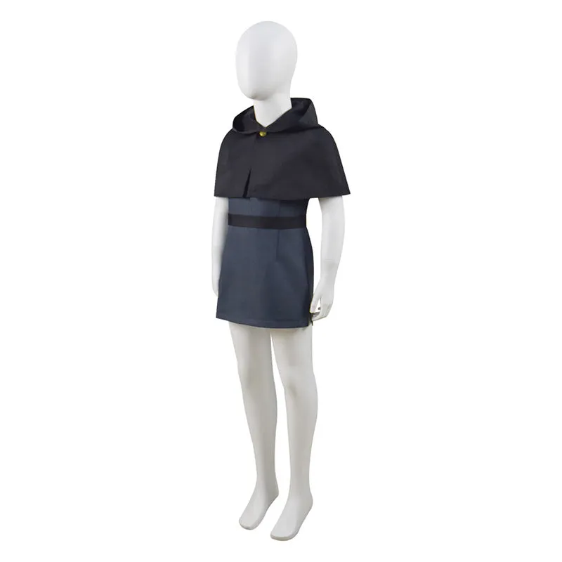 The Owl House Cosplay Costume Kids Dark Uniform Cape Dress Halloween Carnival Suit